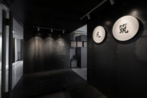 工業(yè)風(fēng)黑白灰色調(diào)展示區(qū)效果圖設(shè)計(jì)