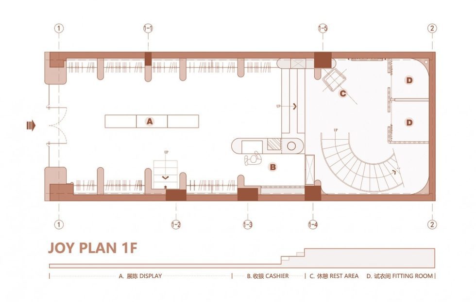 深圳市龍崗區(qū)橫崗joy Plan 女裝店裝修設(shè)計(jì)平面圖