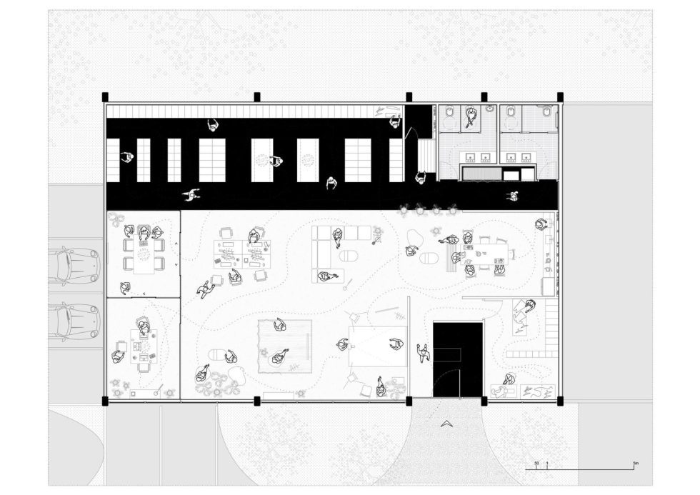 深圳羅湖區金光華廣場辦公室裝修 人員動線圖