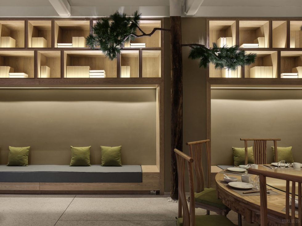 簡約原木風中餐廳溫馨舒適用餐區(qū)裝修設(shè)計