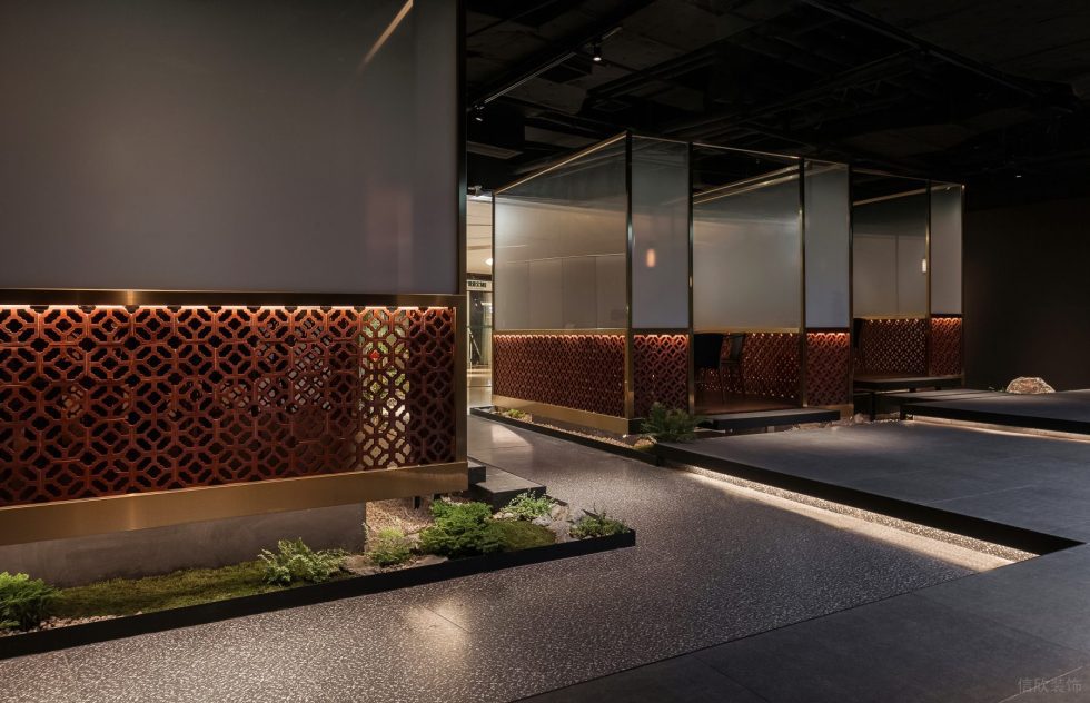 深圳市國風(fēng)高雅中式餐廳幽靜包間裝修設(shè)計(jì)
