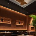 復古工業風餐廳壁龕暗藏燈帶設計圖